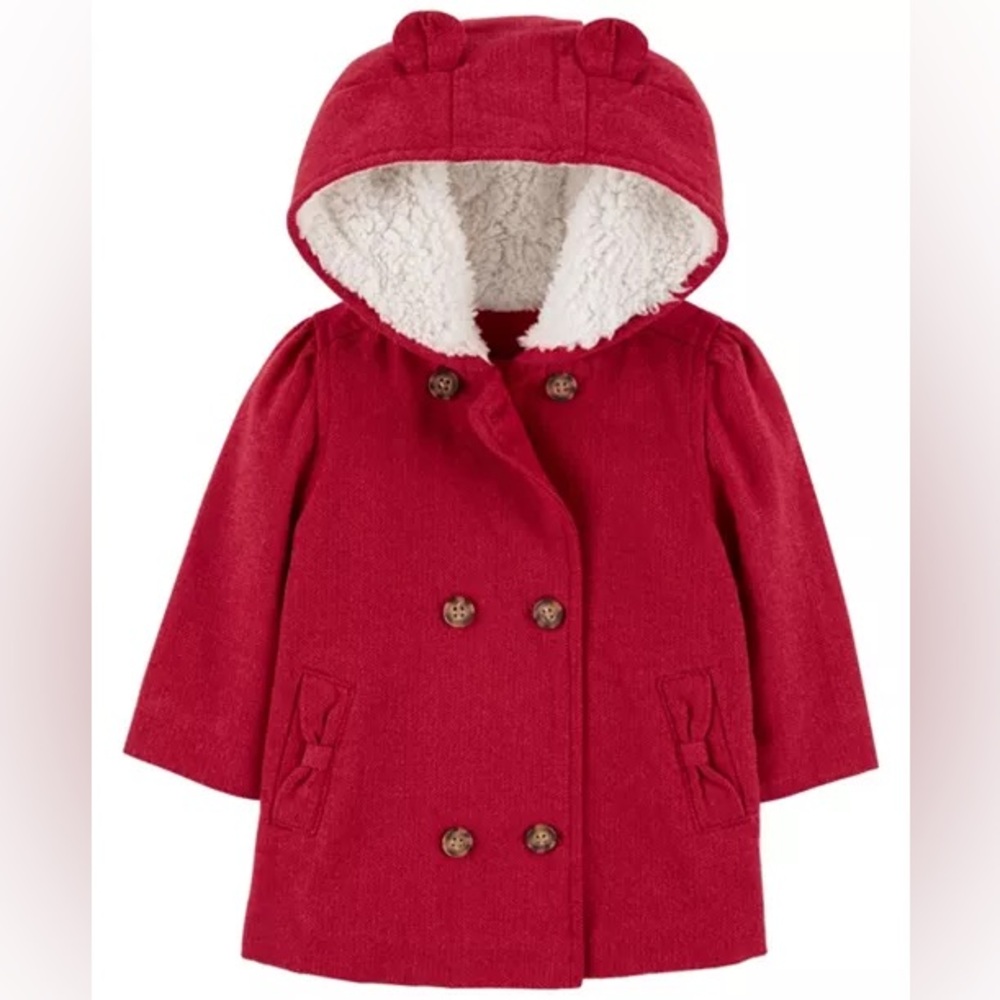 NWOT Carter's Hooded Fleece Coat
